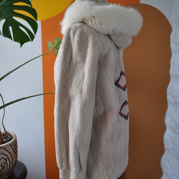 AZTEC REAL MINK COAT - Picture 2 of 13
